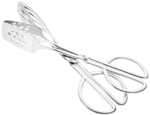Healifty 2pièces Pince à Salade Acier Inoxydable Lot De Pinces à Nourriture De Cuisine Multifonctionnelle