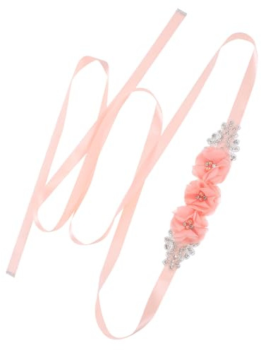 Gatuida Cintura da Sposa Fiori per Gravidanza Fascia Sposa Elegante per Matrimonio Cintura Pancia Supporto Decorazione