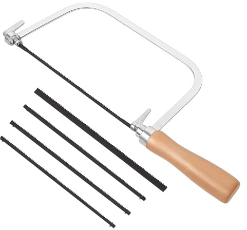 Coping Saw, 4PCS Coping Saw Blades for Woodworking, Professional Fret Saws, Mini Hand Saws for Crafting Precise Wood Cutting, Fine Cuts in DIY Crafts, Model Making and Furniture Making