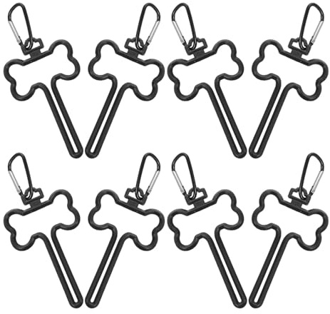 GRIRIW 8 Stück Teiliges Hunde-kotbeutelhalter Abs Tragbarer Poop Bag Clip mit Hoher Tragkraft Sicherer Halt für Gassi- Kompatibel mit Verschiedenen Kotbeuteln für Spaziergänge und