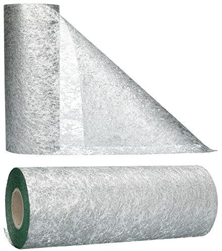 AmaCasa Tischläufer Silber (23 cm x 25 m) – Hochwertiges Vliesband für stilvolle Tischdekoration bei Hochzeiten, Geburtstagen & besonderen Anlässen