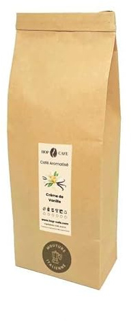 HOP CAFE Moulu Aromatisé Crème de Vanille • 250g | Mouture Italienne
