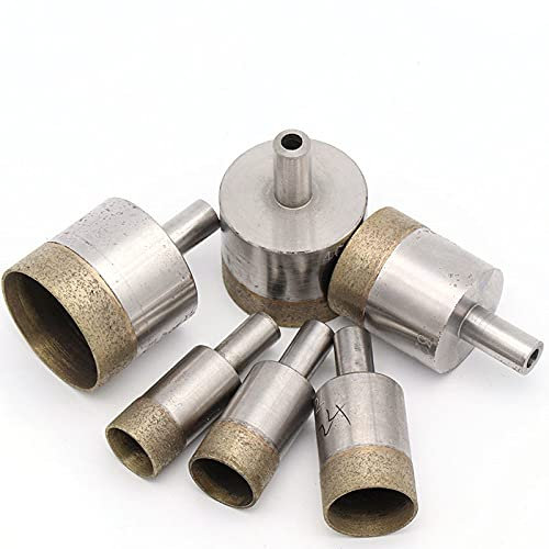 1pc Shank 10mm Sintered Diamond Core Bits 4-45mm Straight Hole Bench for Glass Ceramic Stone Marble Jade Plastic,10mm Shank,25mm