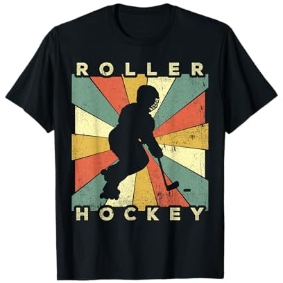 Hockey sobre ruedas Vintage Deporte Retro Camiseta