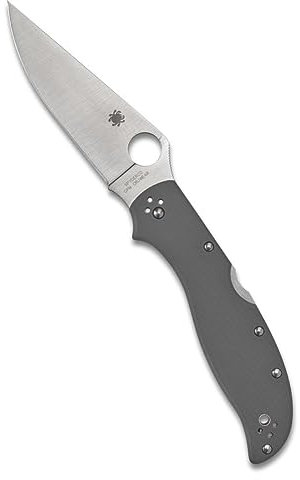Spyderco Knives Stretch 2 Lockback C258GPGYCW Cru-wear and Gray G10 Pocket Knife