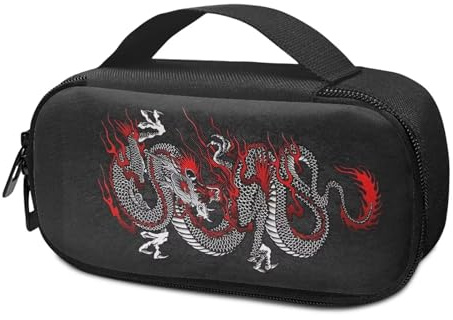 Suhoaziia Dragon Trousse de voyage pour diabétique - Sac de rangement portable pour compteur de glucose - Stylo à insuline et étui de transport pour stylo à insuline, bandelettes de test, lancettes,