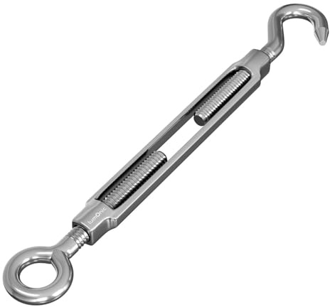 5x Seilspanner Öse-Haken Edelstahl V2A 304 M8 Spannschloss Wantenklemme