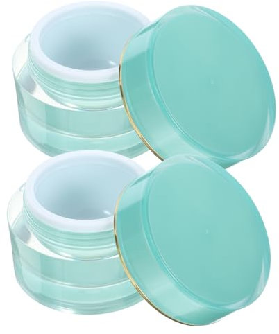 Healeved 2stücke Cremeflasche Aus Acryl Tragbar Und Praktisch Für Reisen Mit Auslaufsicherem Deckel Für Make-up-creme Gesichtscreme Und Kosmetikcreme