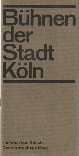 Programmheft Heinrich von Kleist DER ZERBROCHENE KRUG 4. Oktober 1964 Spielzeit 1964 / 65
