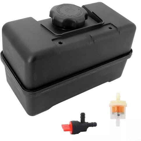 HEIBTENY Réservoir d'essence avec couvercle et vanne d'arrêt pour broyeur à bois, souffleuse à neige, motobineuse, moteur 691993 Réservoir de carburant avec couvercle pour broyeur à bois, fraise à