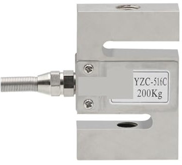 Wägezelle, Wägezellenverstärker, S-Typ-Wiegesensor 50 kg, 100 kg, 300 kg, 500 kg Zugdrucksensor Gewichtssensor Wägezelle Zum Messen von Kraft, Druck, Verschiebung(300KG)