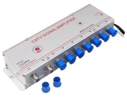 30DB 1030MK8 1 Eingang 8 Ausgang Kabel-TV-Signalverstärker, analoger digitaler Kabel-TV-Signalverstärker Hohe Präzision, hohe Empfindlichkeit
