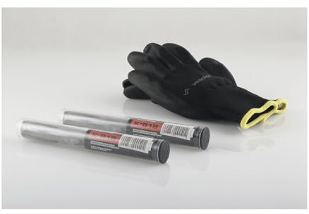 Staloc 2K Epoxidharz Knete K-818-2 Komponenten Knete ideal zur schnellen Reparatur von Rissen und Löchern, 115g dunkelgrau - 2 Stück