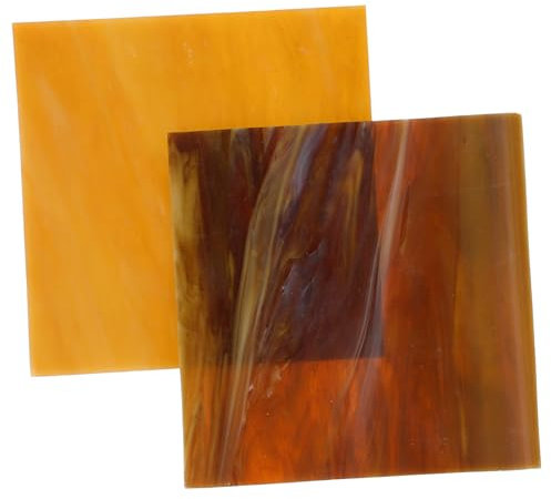 NUOBESTY 2stücke Glasmosaikfliesen Buntglasplatten Für DIY Basteln Kathedralen Wanddekoration Bunte Glassteine Vielfältige Glasfliesen Für Kreative Kunstprojekte