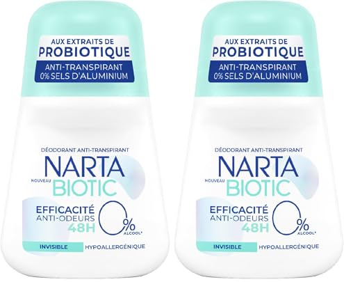 Narta Déodorant Bille Biotic Invisible 50 ml (Lot de 2)