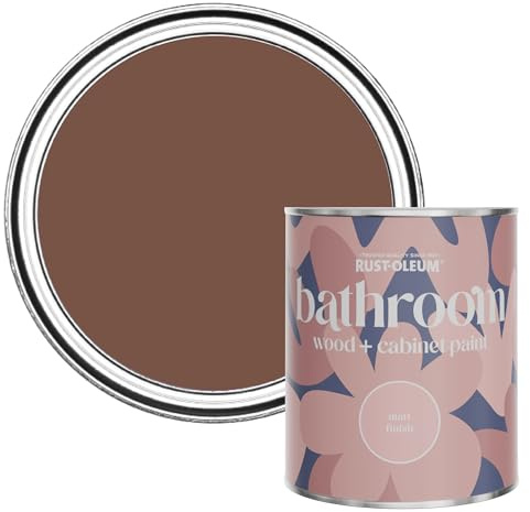 Rust-Oleum Mould, Mildew & Stain Resistant Bathroom Wood and Cabinet Paint in Matt Finish - Faded Ember 750ml