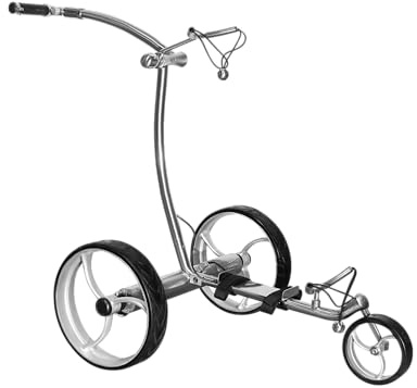 Pro Kaddy Carro de Golf eléctrico Modelo G7R de Acero Inoxidable con Mando a Distancia USB y batería de Litio 24V 15amp