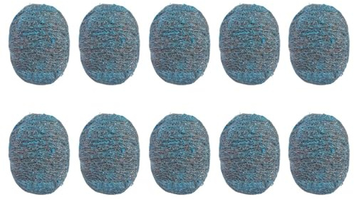 10 Count Strong Metal Cleaning Steel Wool Multi-Purpose Cleaners For Indoor Cookware And Outdoor Cooking Area Maintenance Steel Wool Pad For Kitchen Cleaning