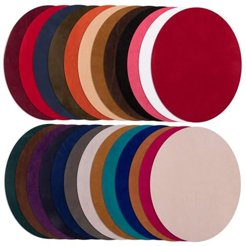 25 stycken lappar för strykning, 25 färger, stryklappar, oval strykning, armbågslappar, armbågslappar, knäna lappar för gör-det-själv-byxor, jackor, kläder, hålreparation och dekoration 11 x 14 cm