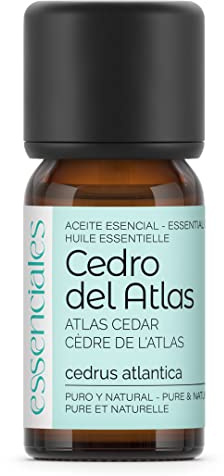 ESSENCIALES Aceite Esencial de Cedro 10 ml – 100% Puro y Natural – Aroma Envolvente – Ideal para Difusor, Relax y Aromaterapia