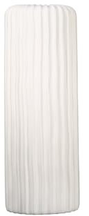 Casablanca Vase - Fjord - aus Keramik weiß matt mit Rillenstruktur H. 58 cm