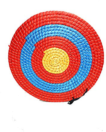 LJHLJH Bogenschießenziel, traditionelles Handarbeit, Stroh, geflochten, Bogenschießen, geeignet für Bogen- und Pfeilschießen, 55 x 2 cm