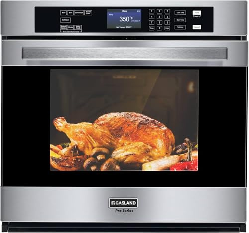 Electric Wall Oven, GASLAND Pro ES710TS Professional Built-in Oven 30 Inch 10 Functions, 5.0 Cu.Ft. Convection, Self-cleaning, Air Fry, Temperature Probe Included, 240V Hardwire, Stainless Steel