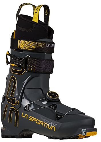 La Sportiva Solar II, Scarponi da sci Uomo, Carbon Yellow 90010, 43 EU