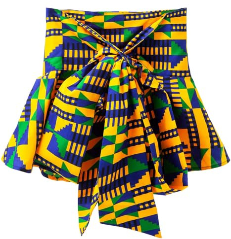 SHENBOLEN Women African Print Dashiki Tradition Waist Belts One Size (One Size, M)