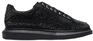 Steve Madden Men's ICEBOX Sneaker, Black Rhinestone, 11