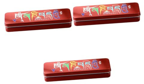 IMIKEYA 3piezas Caja De Incienso Decorativa y Portátil Soporte Compacto para Varillas De Incienso para Hogar Camping y Viajes Diseño Único y Funcional Resistente y Práctico