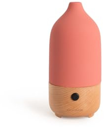 CREATE/AROMA CERAMIC/Difusor de aromas y mini humidificador con luz terracota/Depósito 100 ml. para estancias hasta 20-35 m². 7 colores de luces LED. función aromaterapia. 5W