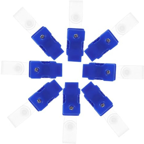 SHOWERORO 100stücke Kleine Badge Clips Mit Transparentem Kunststoffband Tragbare Ausweishalter Für Namensschilder Praktische Und Leichte Kartenhalterclips Für Ausweishüllen Vielseitig Einset