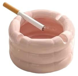 Aschenbecher Keramik-Aschenbecher, Desktop-Aschenbecher, Dekorationen, Aschenbecher, for Zuhause, Hof, Büro, Außenbereich, Heimdekoration und Aufbewahrung von Accessoires Desktop-Aschenbecher(Pink)