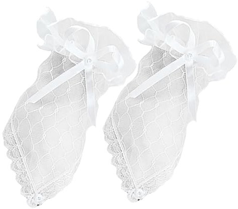 VALICLUD 1paar Fingerlose Hochzeits-romantik Elegante Zarte Spitzenhandschuhe Für Braut Atemberaubendes Accessoire Für Hochzeitskleid Und Festliche Anlässe