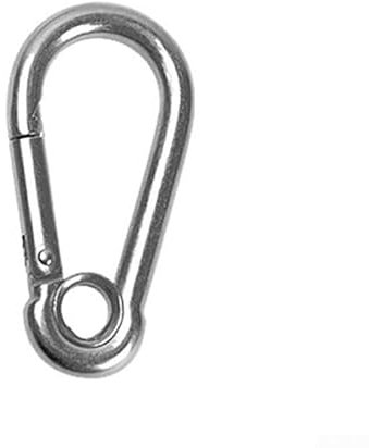 Zuverlässiger Edelstahl Karabinerhaken Klettern Karabiner Schnappschnalle M4/M5/M6/M7/M8/M9/M10/M11/M12, für Reisen und Abenteuer (M5)
