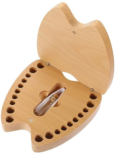 TOYANDONA Babyzahnbox für Kinder Schachtel für Verlorene Babyzähne Milchzahn Aufbewahrung Zahn Erinnerungsbox für Kinderzimmer