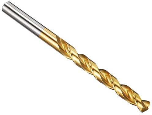 PATIKIL Brocas de 8.8 mm, Acero de Alta Velocidad M42 con 8% Cobalto, Vástago Recto Jobber 135°, Recubierto de Nitruro de Titanio (TiN) para Acero Inoxidable y Metales Duros - 1 Paquete | Jobber - Vástago recto para metal duro de acero inoxidable