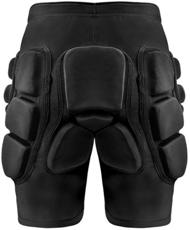banapoy 3D -Schutz Eva Butt Pads Gepolsterte Shorts, Atmungsaktive, Verdickte Hüftbummel Kurze Hosen, Crash Pad Impact Gear Zum Skaten, Snowboarden, Skifahren