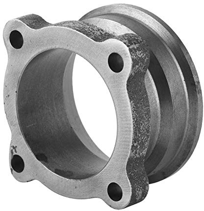 BRRNOO Adattatore Flangia di Scarico Banda V, Adattatore Flangia di Scarico Banda V Morsetto di 4 Fori per Bulloni Ferro per 2,5 Pollici a 3 Pollici Universale