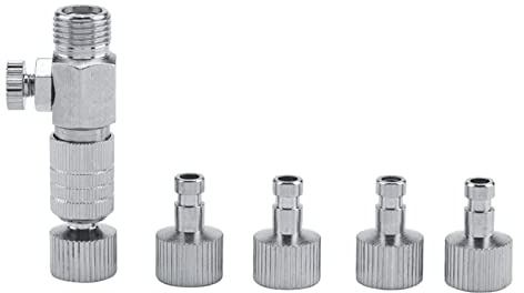 Tonysa Airbrush-Schnellkupplungs-Adapter-Set, Langlebig, 4 Anschlüsse für Airbrush-Kompressor, 1/8-Zoll-Anschlüsse für Künstler