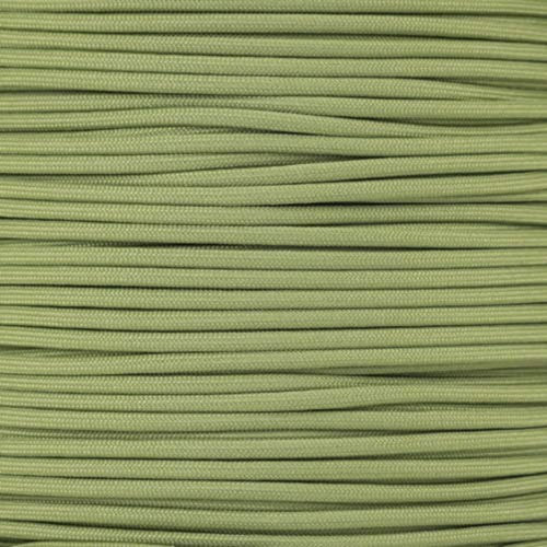 Paracord Planet Einfarbiges Paracord mit 7 Strängen, Typ III, Nylonschnur für Innen- und Außenaufgaben, Moos (7,6 m)