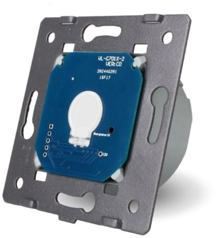 Glas Touch Lichtschalter Funkschalter Steckdosen Wechselschalter uvm in schwarz (Modul: Taster VL-C701B)