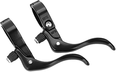 Lazmin Bremshebel, 1 Paar Leichte Aluminiumlegierung Rennrad Fahrradbremshebel Set, 31,8 mm Zubehör (2 Farben optional)(Schwarz)