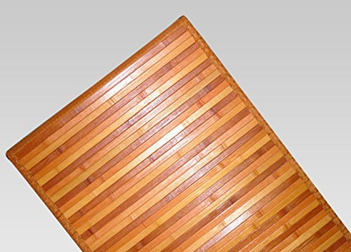 BIANCHERIAWEB Bamboo Degradè Läufer für die Küche, schmutzabweisend, Bambus, rutschfest, Läufer für die Flur, strapazierfähig