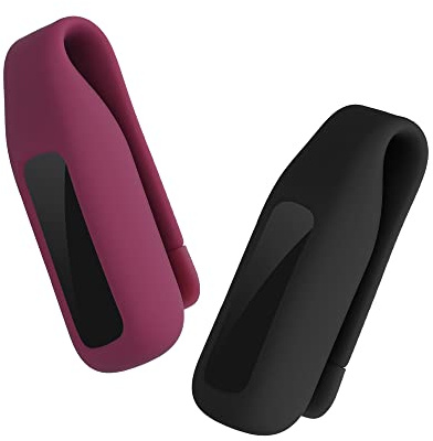 kwmobile Clip Halter kompatibel mit Fitbit Luxe - Silikon Fitnesstracker Halterung - ohne Tracker