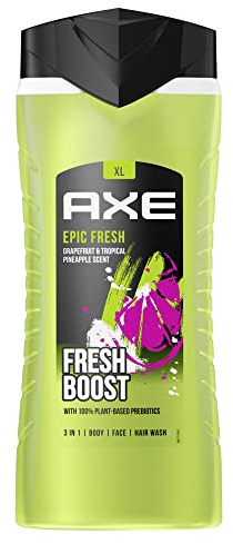 Axe Shower gel Duschtvål för en fräsch känsla hela dagen Epic Fresh 12h oslagbar doft 400 ML