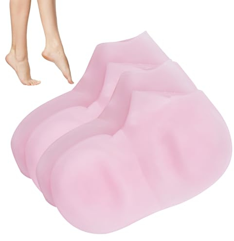 1 Paar Feuchtigkeitsspendende Gel-Socken, Silikon Feuchtigkeits Socken, Feuchtigkeitsspendende Silikon Socken Gel Socken für Spa Socken Trockene Harte Rissige Haut für Frauen und Männer(XL(42-44))