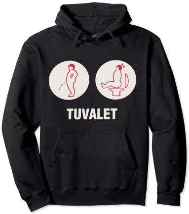 Panneau de toilettes vintage Tuvalet Sweat à Capuche