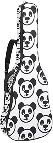 Akustikgitarre Tasche Wasserdicht Gitarre Rucksack Dicke Weich Gepolstert Herz Krone Prinzessin Weiß Konzertgitarre Tasche, Farbe6, 42.9x16.9x4.7 in, Taschen-Organizer